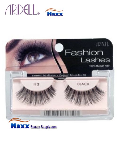12 Package - Ardell Fashion Lashes Eye Lashes 113 - Black